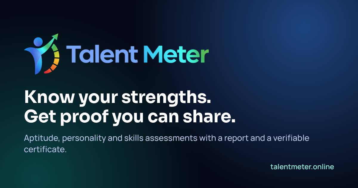 TalentMeter | Know your strengths. Get proof you can share.
